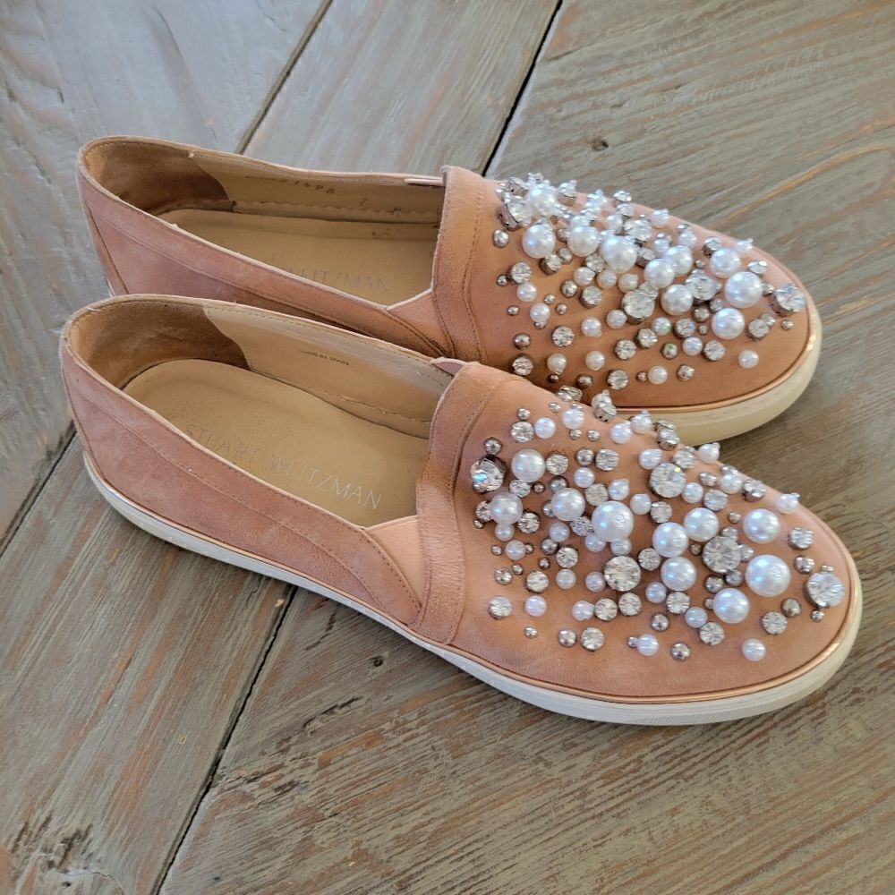 Stuart Weitzman Decor Jeweled flats shoes 36.5